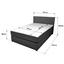 Boxspringbett Titania 140x200 - Schwarz/Grau, KONVENTIONELL, Textil (140/200cm) Boxspringbett Titania 140x200 - Schwarz/Grau, KONVENTIONELL, Textil (140/200cm)