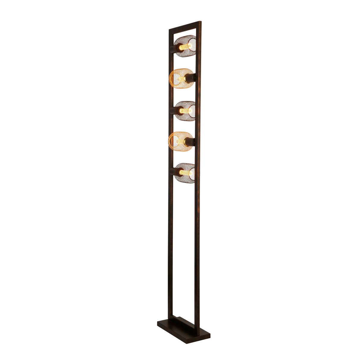 Stehleuchte Eu24101-5ru - Braun, LIFESTYLE, Metall (30/160/15cm)