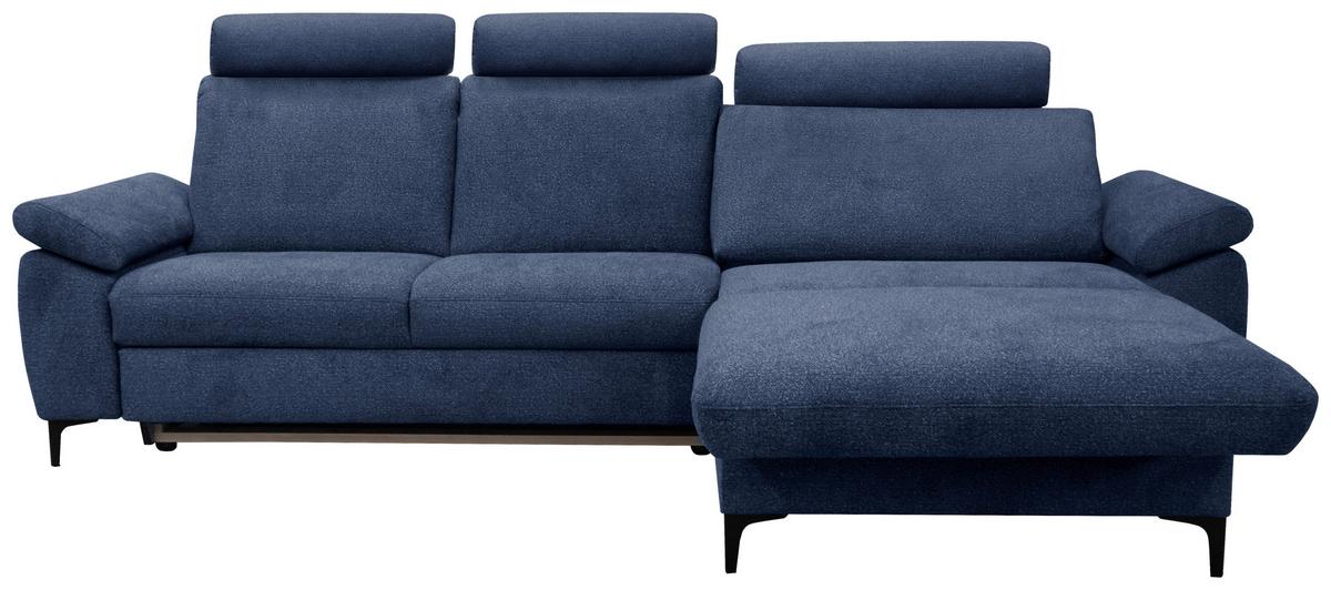SEDACÍ SESTAVA BADEN - modrá/černá, Design, kov/textil (291/168cm)