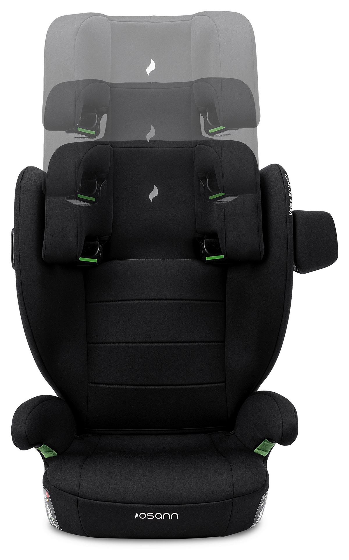 Kinderautositz Osann  Volpo Sp Isofix - Schwarz, Basics, Kunststoff/Textil (37/43/77cm) - Osann