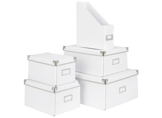 Box Úložný Lorenz - bílá, kov/karton (34/24,5/14,5cm) - Mömax modern living Box Úložný Lorenz - bílá, kov/karton (34/24,5/14,5cm) - Mömax modern living