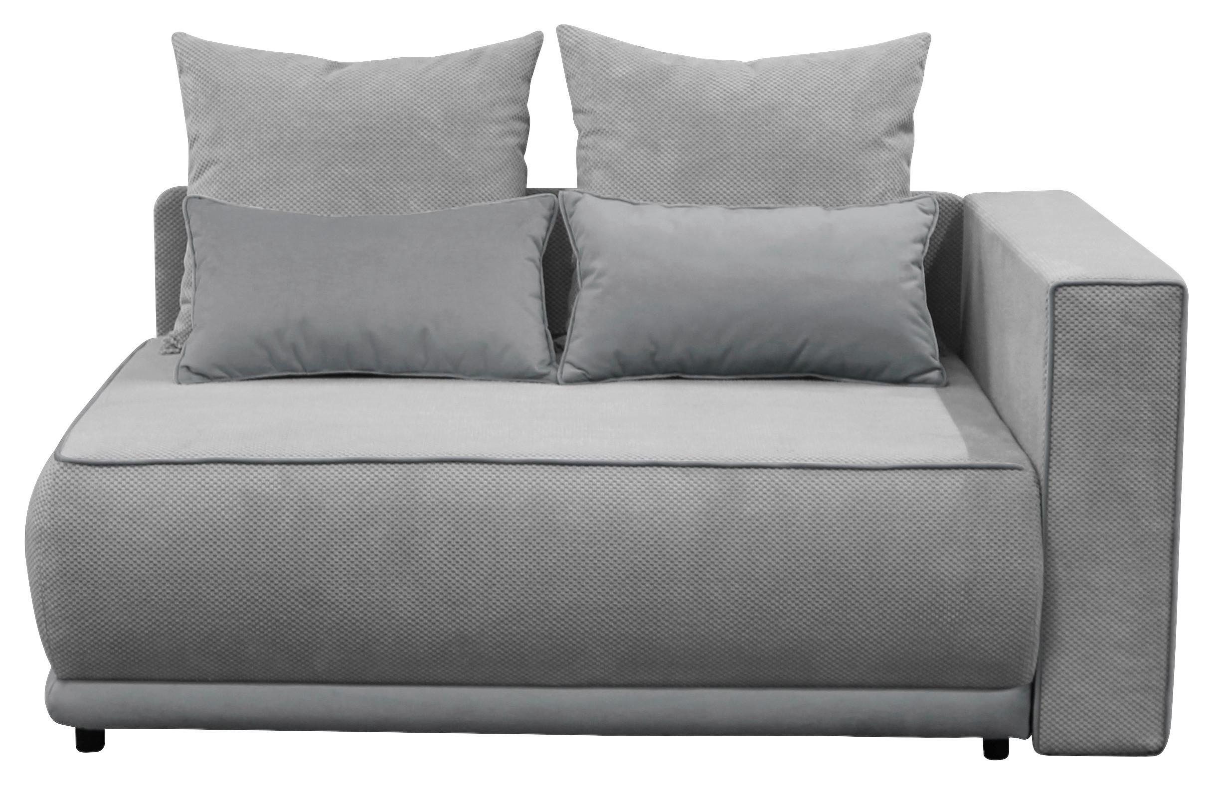 Récamiere Iga Re Grau B: 168 Cm - Rosa/Grau, Design, Textil (168/73/99cm) - MID.YOU