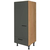 Geräteumbauschrank Easytouch - Eichefarben/Grün, MODERN, Holzwerkstoff (60/168/58cm) - Nobilia