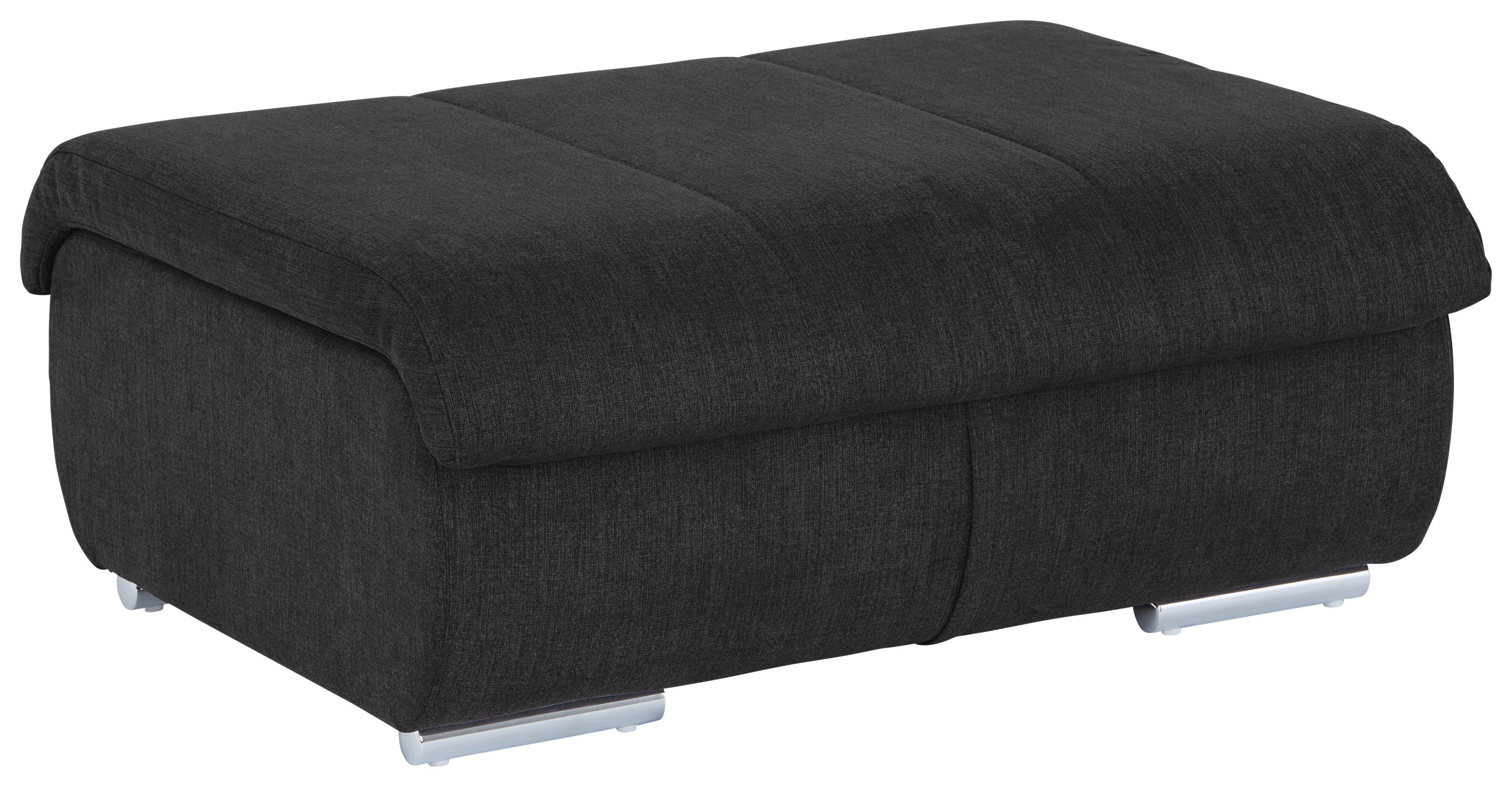 Hocker Multi - Chromfarben/Anthrazit, MODERN, Textil (100/43/80cm) - Luca Bessoni