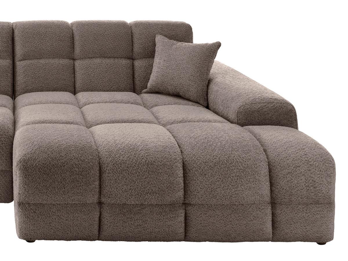 Ecksofa Bosco, Taupe S: 301x152 cm - Taupe/Schwarz, MODERN, Textil (301/152cm) - Livetastic