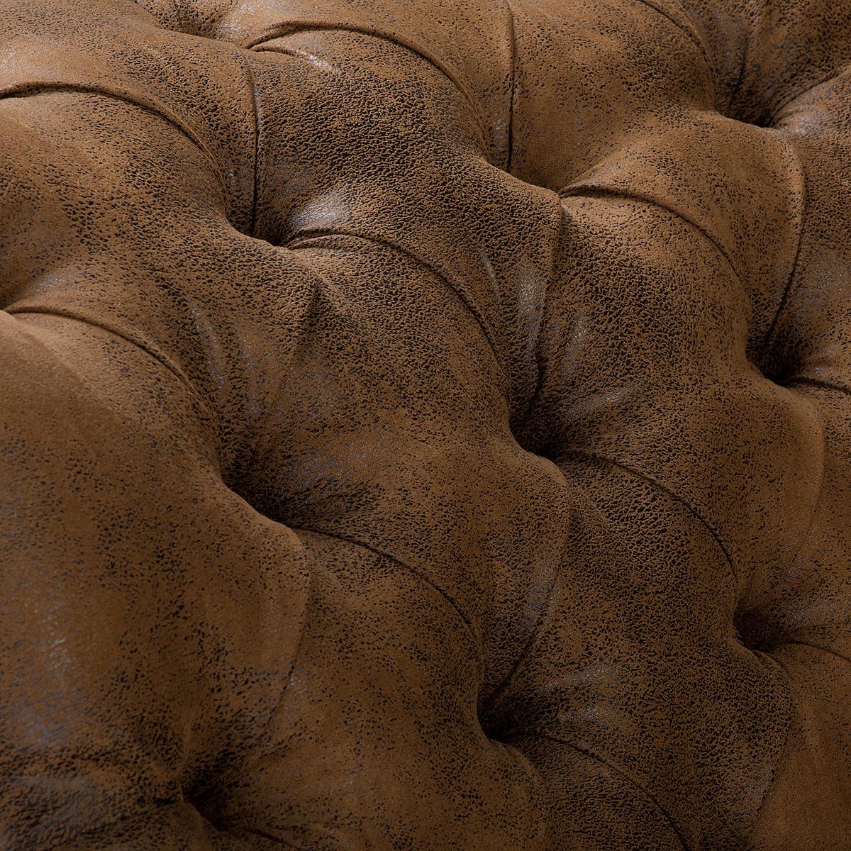 Récamiere Pako Braun B: 185cm - Braun, Design, Textil (185/93/75cm) - Livetastic