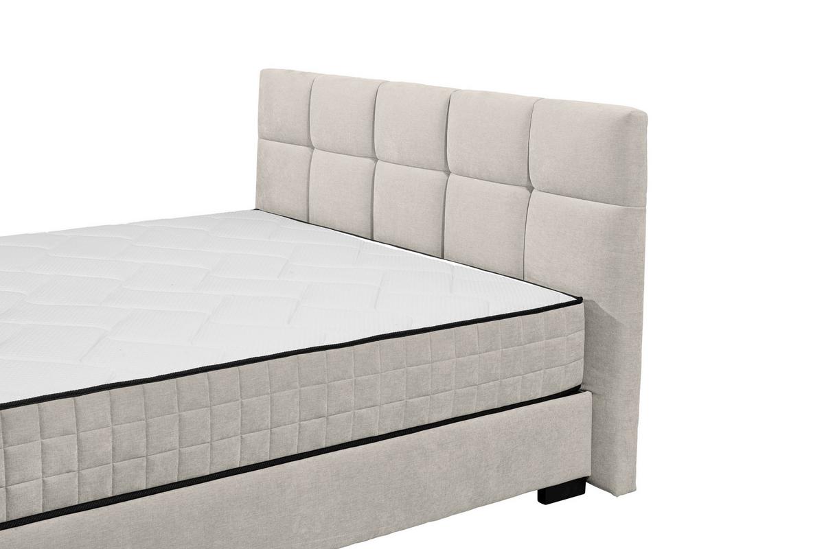 Boxbett Nagol A - Beige/Schwarz, MODERN, Holzwerkstoff/Textil (160/200cm) - MID.YOU