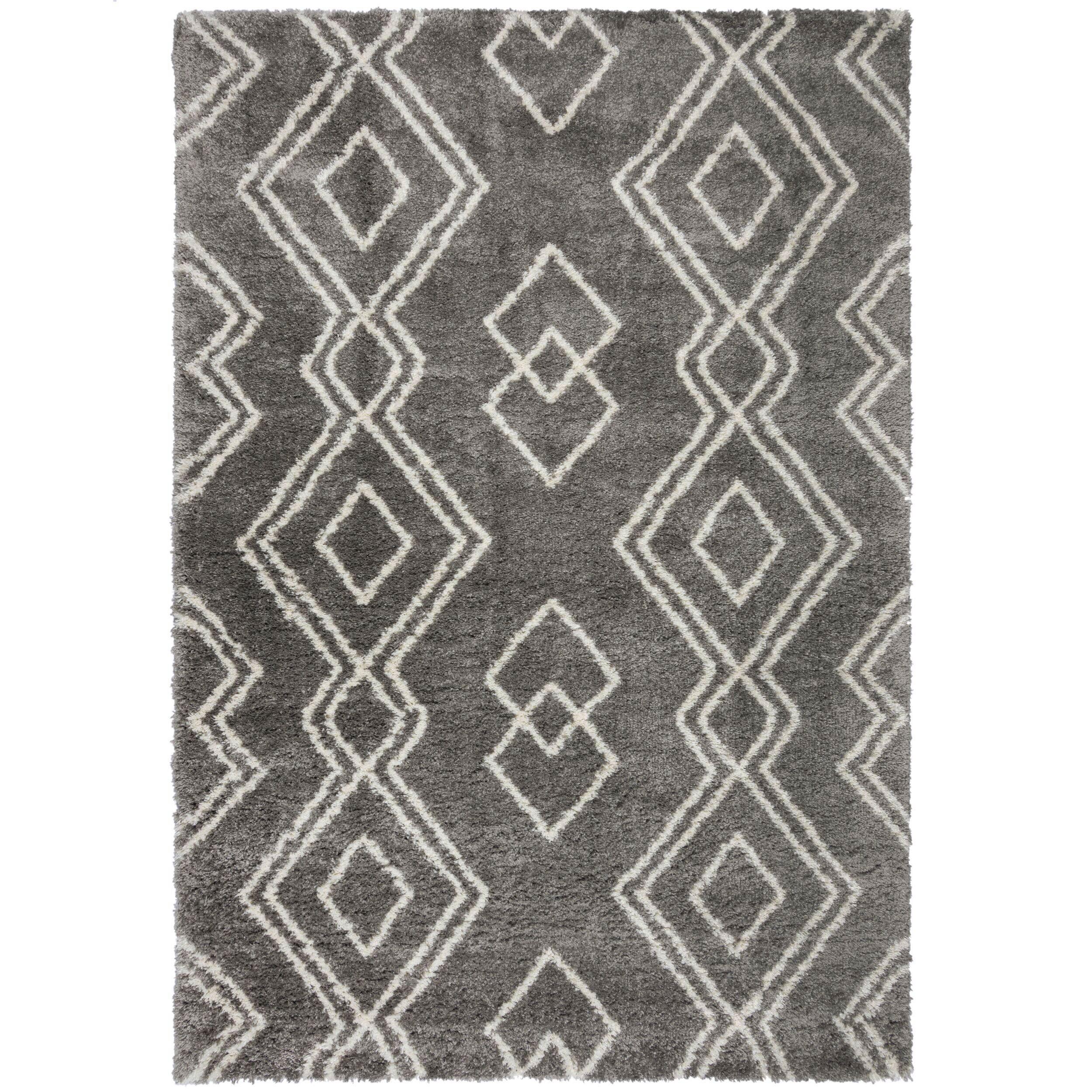 Hochflorteppich Atlas - Grau, KONVENTIONELL, Textil (80/150cm)