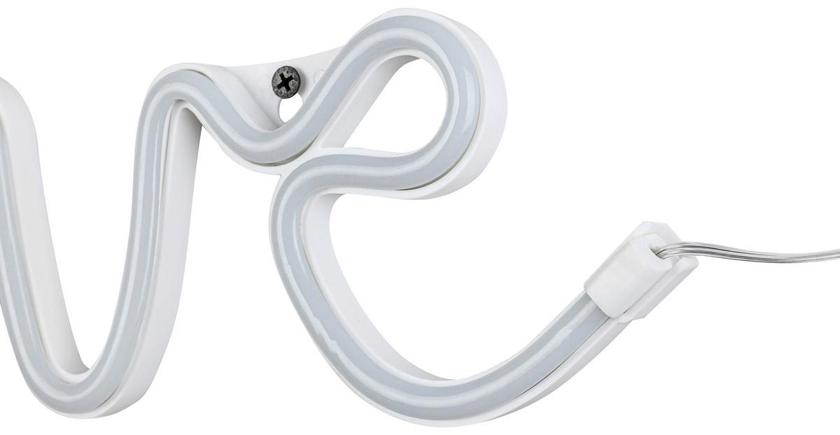 DEKORAČNÍ LED SVÍTIDLO LIEBES - bílá, Konvenční, plast (35/12,7/1,7cm) - Mömax