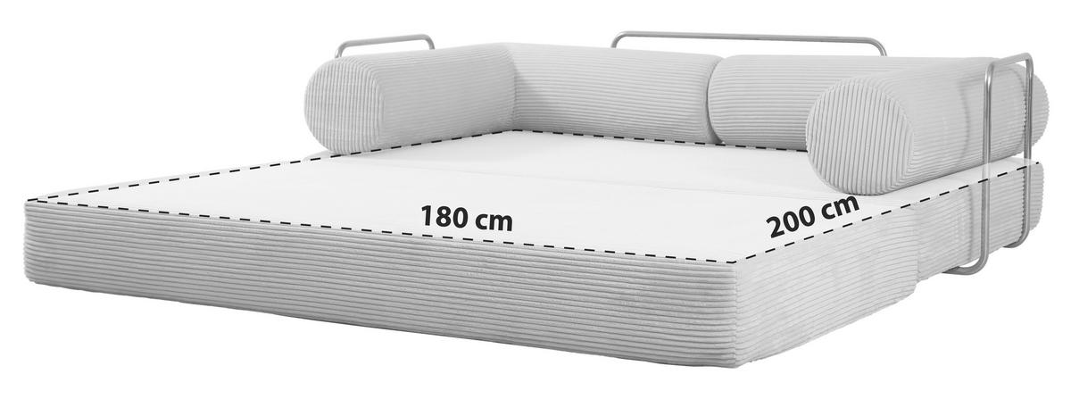 Schlafsofa Elysium Beige B: 180 Cm - Beige, Design, Textil (180/70/100cm) - P & B