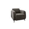 Polstersessel mit Armlehnen Marone, Graubraun, B: 85 cm - Graubraun/Schwarz, MODERN, Textil (85/76/90cm) - Livetastic