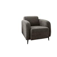 Polstersessel Mit Armlehnen Marone, Graubraun, B: 85 Cm - Graubraun/Schwarz, MODERN, Textil (85/76/90cm) - Livetastic