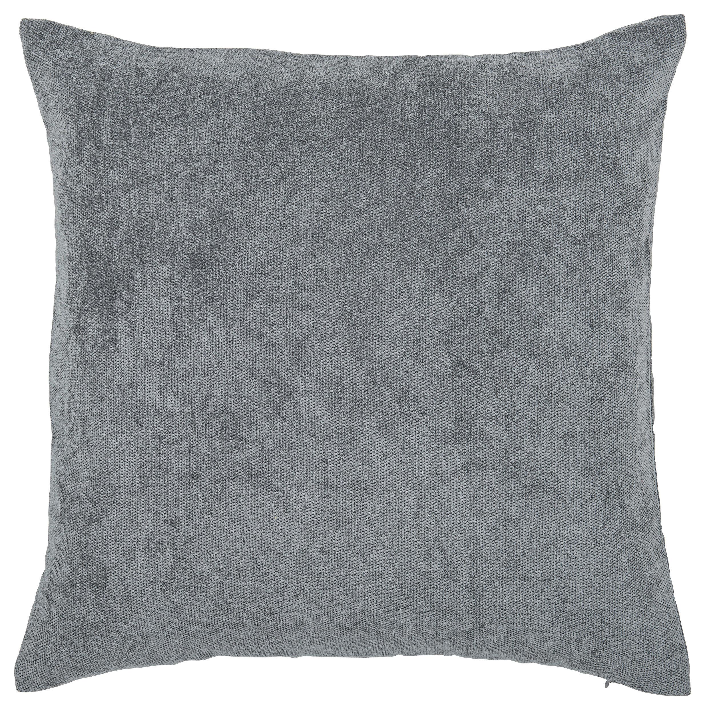 Zierkissen Campino 45x45 Cm Polyester Anthrazit Mit Zipp - Anthrazit, MODERN, Textil (45/45cm) - Luca Bessoni