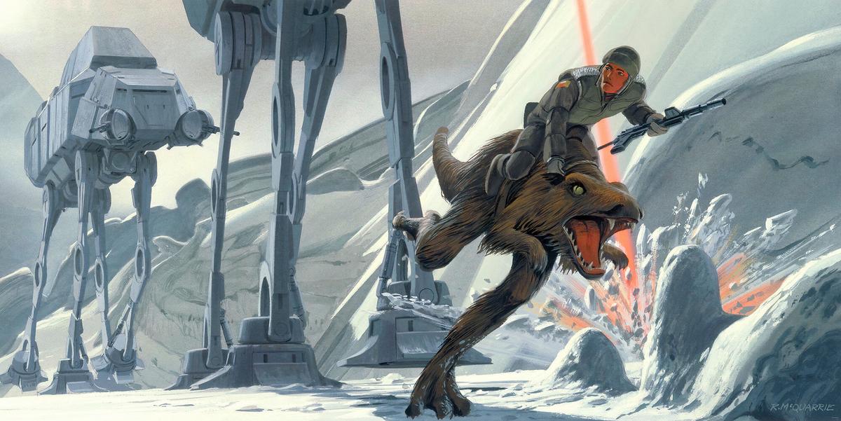 Fototapete Star Wars Hoth Battle Ground - Multicolor, Trend, Textil (500/250cm)