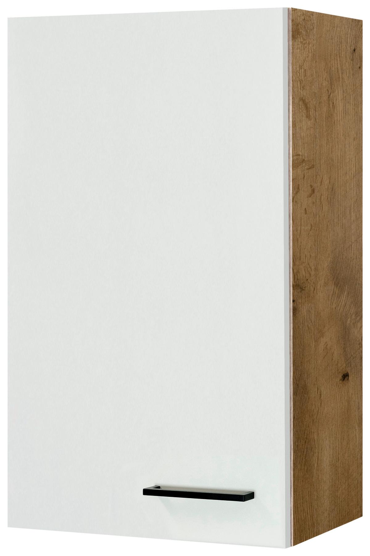 Horní kuchyňská skříňka AVILA AVILA H 50-89 - barvy dubu/černá, Konvenční, kov/kompozitní dřevo (50/89/32cm) - FlexWell