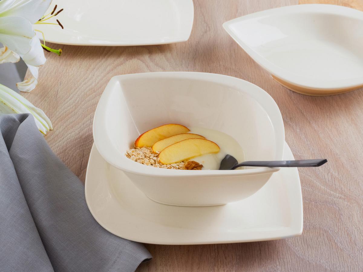 Tafelservice Melbourne Weiß 12--Teilig - Weiß, Basics, Keramik - Creatable