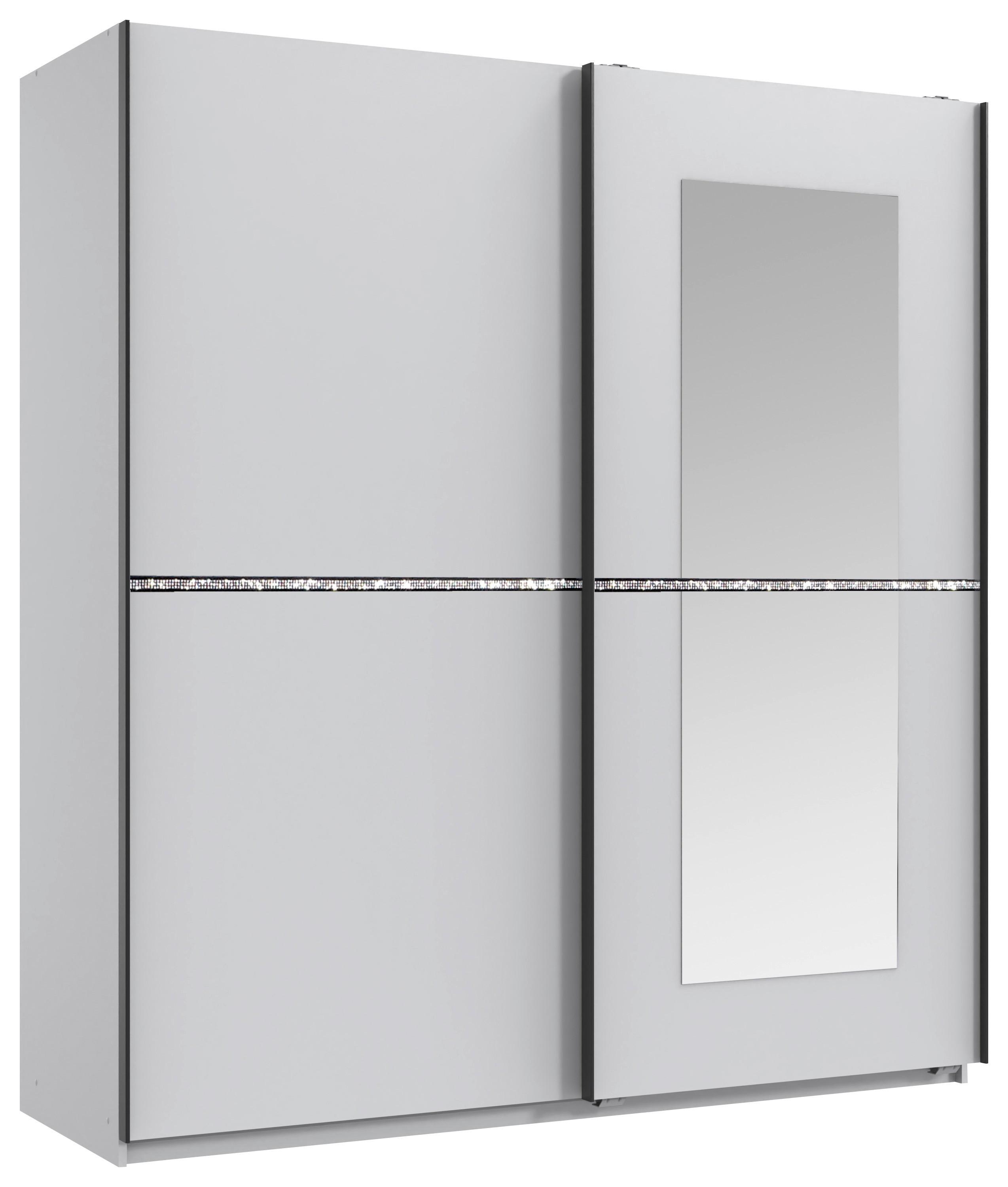 Schwebetürenschrank Dundee Weiß B: 180 cm