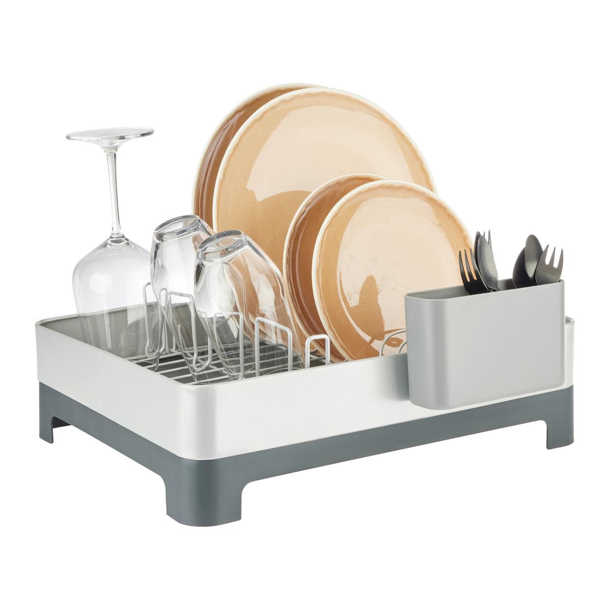 Odkapávač na nádobí MICHAEL - šedá, Moderní, kov/plast (49/32/16,6cm) - Mömax