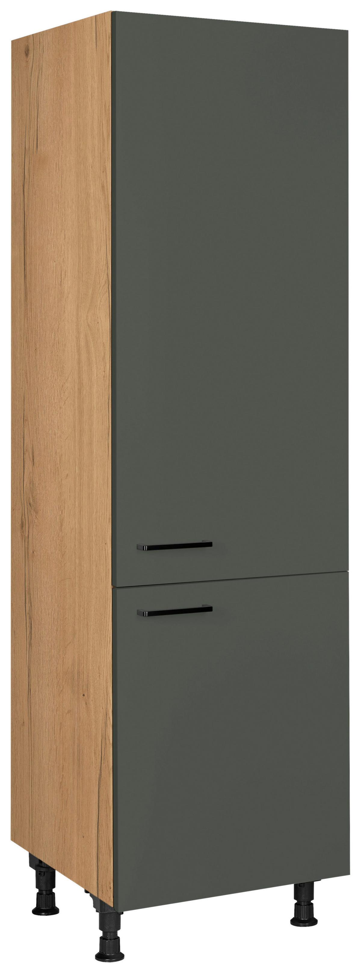 Geräteumbauschrank Easytouch - Eichefarben/Grün, MODERN, Holzwerkstoff (60/216,6/58cm) - Nobilia