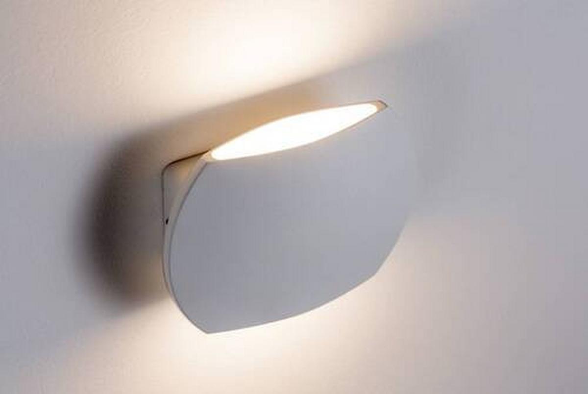 LED-Wandleuchte 2-Flammig Weiß - Weiß, Design, Metall (10cm) - Paulmann