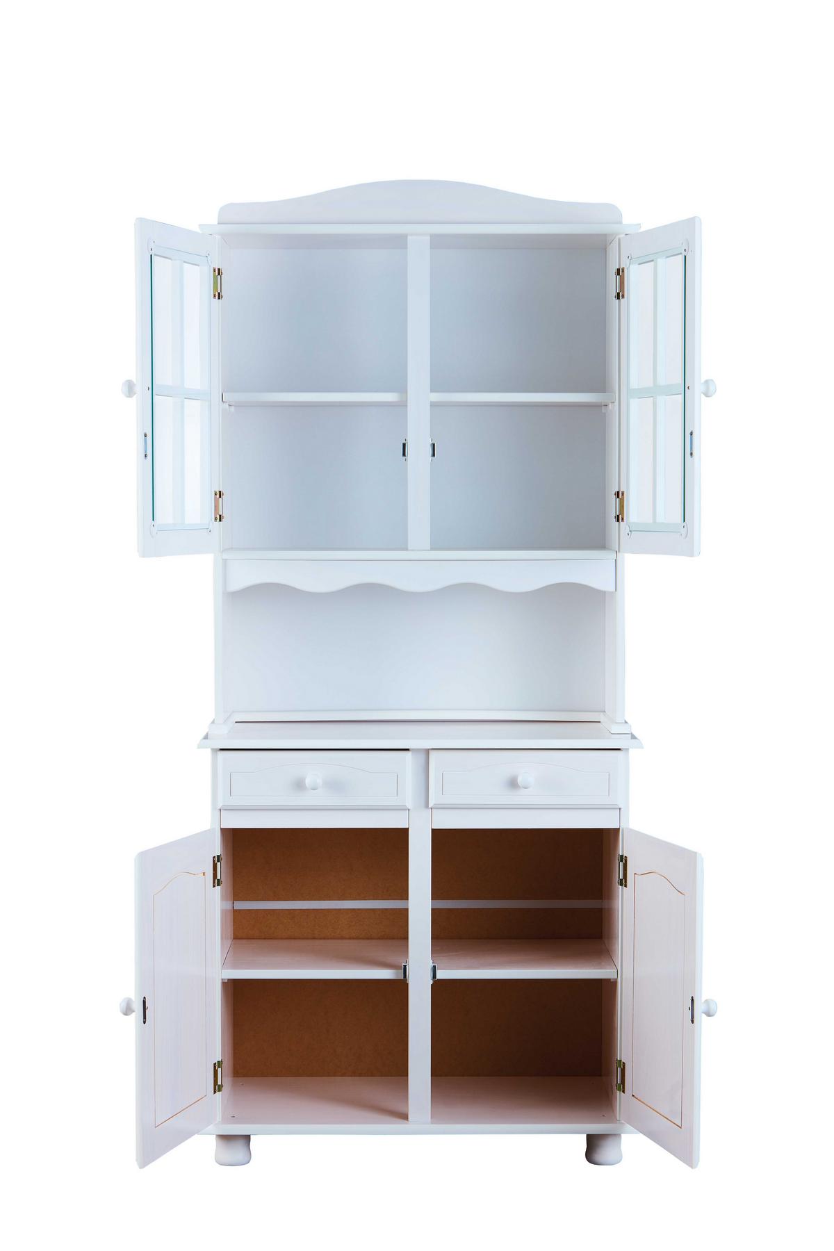 KREDENC VALENCIA šírka 88 cm - bílá, Lifestyle, dřevo/sklo (88/198/43cm) - MID.YOU