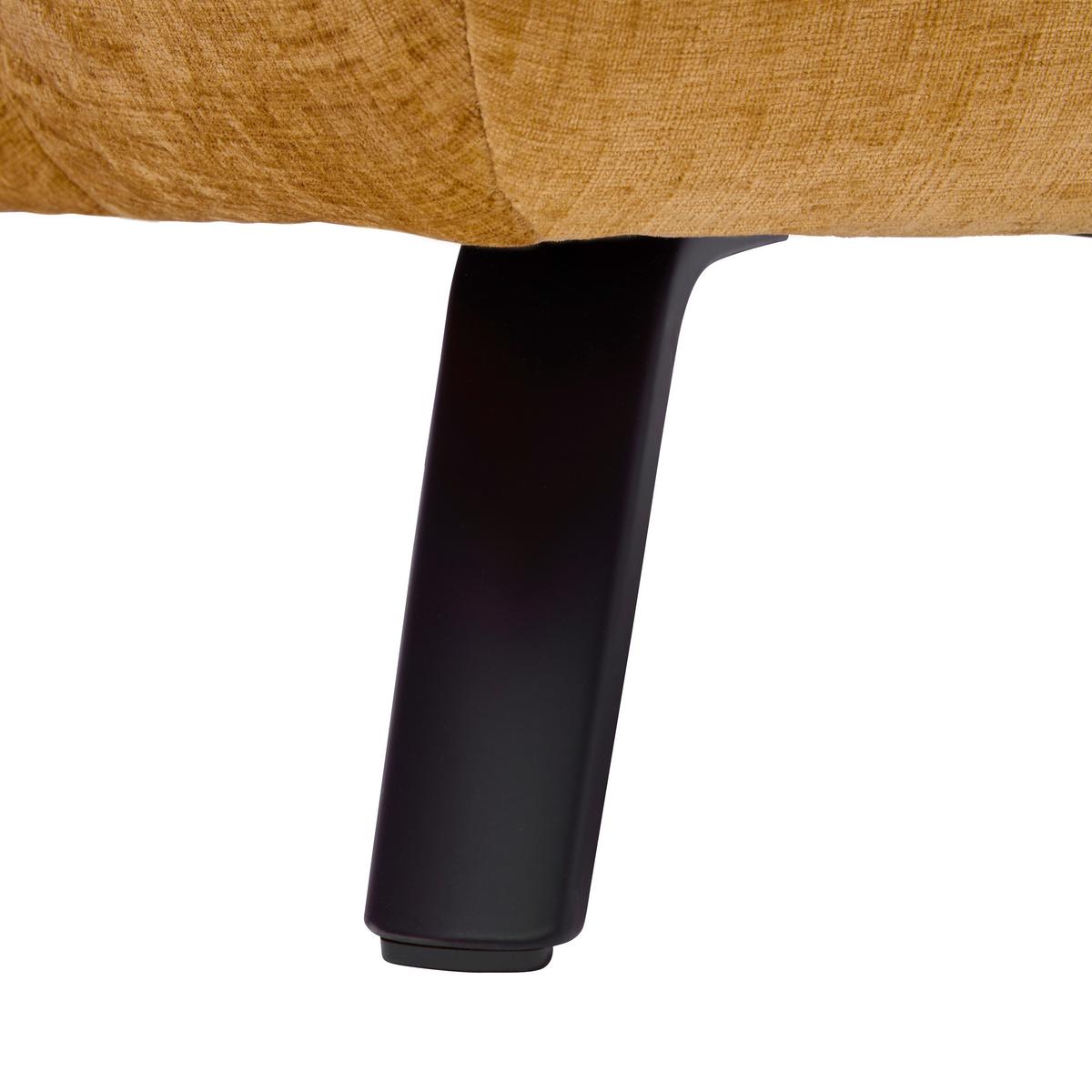 Rohová sedačka NEW YORK, levá, bronzová tkanina NILE - černá/bronzová, Moderní, kov/kompozitní dřevo (288/87-104/261cm) - Premium Living