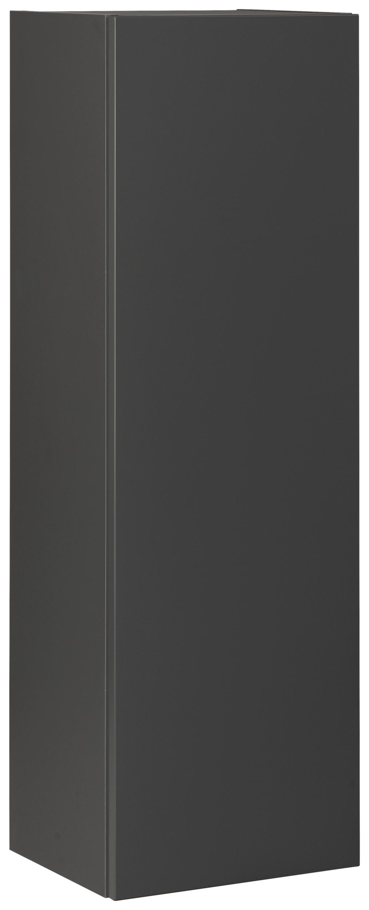 Hängender Midischrank New York B: 33 cm Grau - Grau, MODERN, Glas/Holzwerkstoff (33/102/28,5cm) - MID.YOU