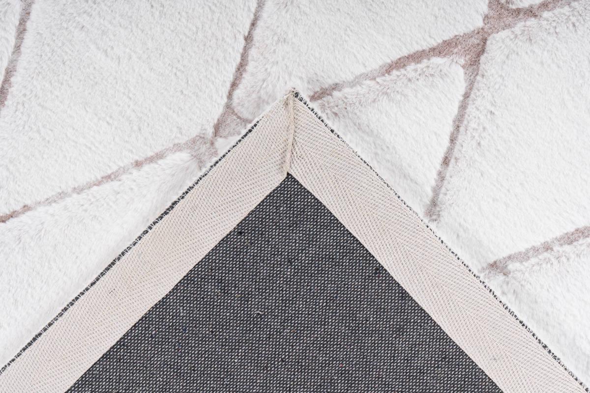 Teppich Läufer Weiß/Rosa Vivica 80x250 cm - Rosa/Weiß, Design, Textil (80/250cm) - Kayoom