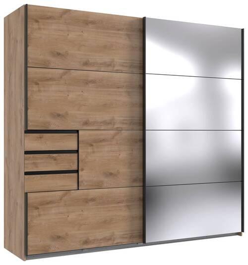 Schwebetürenschrank Saigon - Eichefarben, MODERN, Holzwerkstoff (225/210/64cm) - MID.YOU