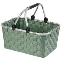 Bevásárlókosár Gina - zöld, Konventionell, műanyag/fém (41/29/21cm) - Ondega