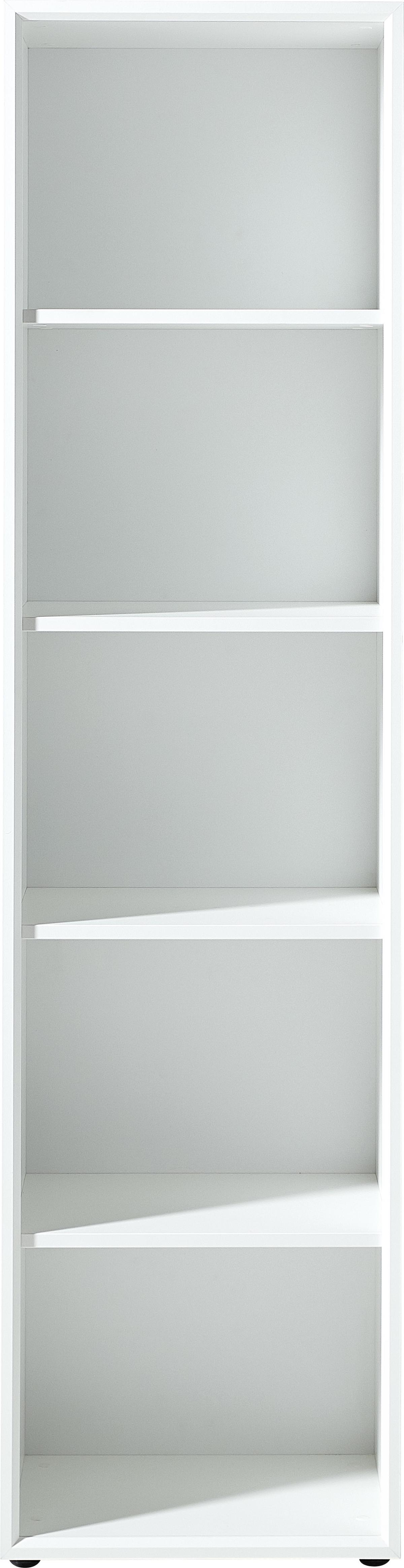 Aktenregal Gw-Monteria Weiß B: 50 cm - Schwarz/Weiß, MODERN, Holzwerkstoff (50/196/37cm) - Germania