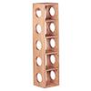 Weinregal Akazie Natur 5 Flaschen Bxh: 15x70 Cm - Akaziefarben, MODERN, Holz (15/70/15cm) - MID.YOU