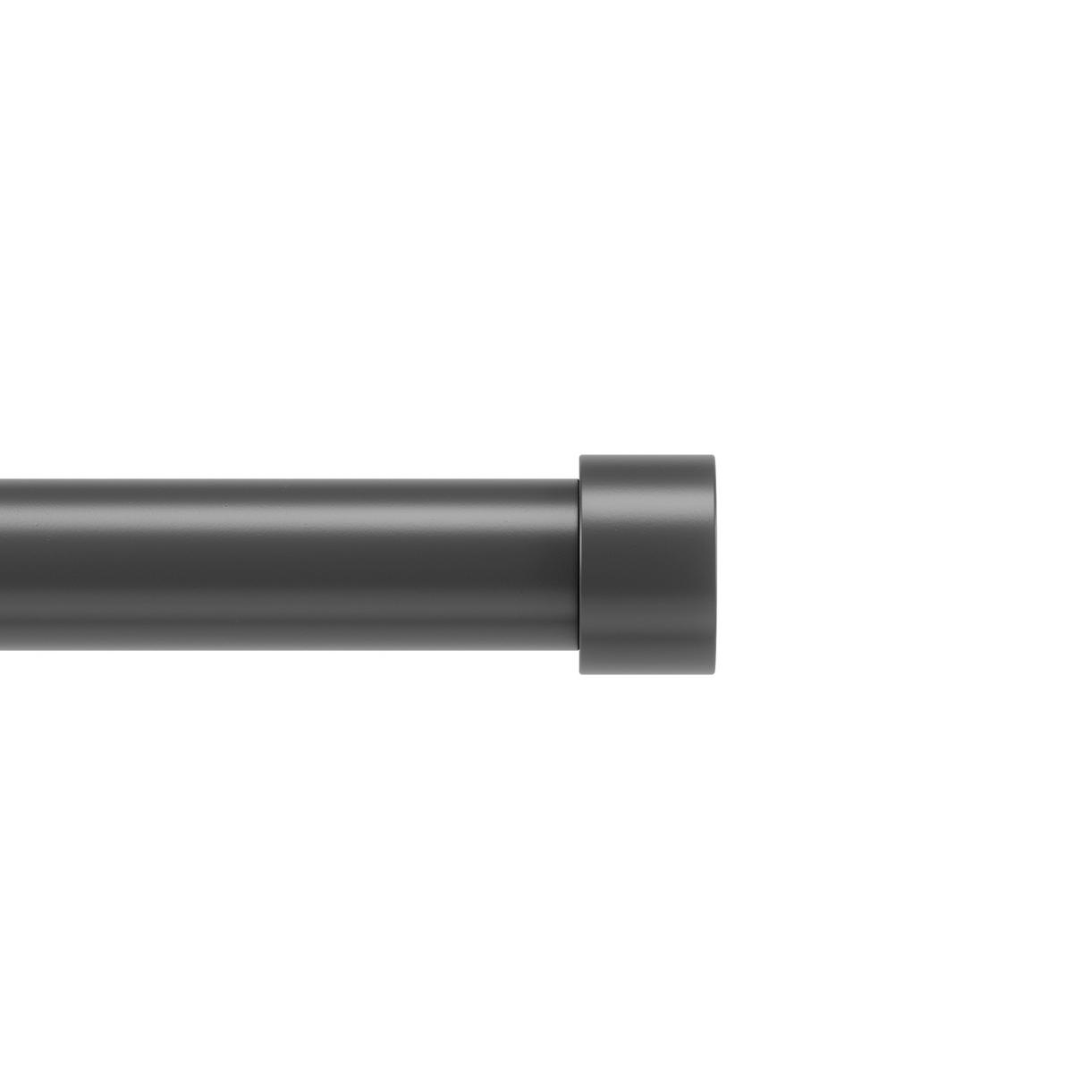 Vorhangstangenset Cappa Schwarz L: 168-305 cm - Schwarz, KONVENTIONELL, Kunststoff/Metall (168-305cm) - Umbra