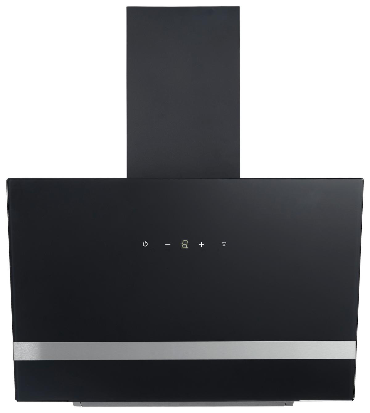 Kopffreihaube Respekta Hera Metall/Glas Schwarz B: 59,5 cm - Schwarz, Trend, Glas/Metall (59,5/74,2-109,2/38,5cm) - Respekta