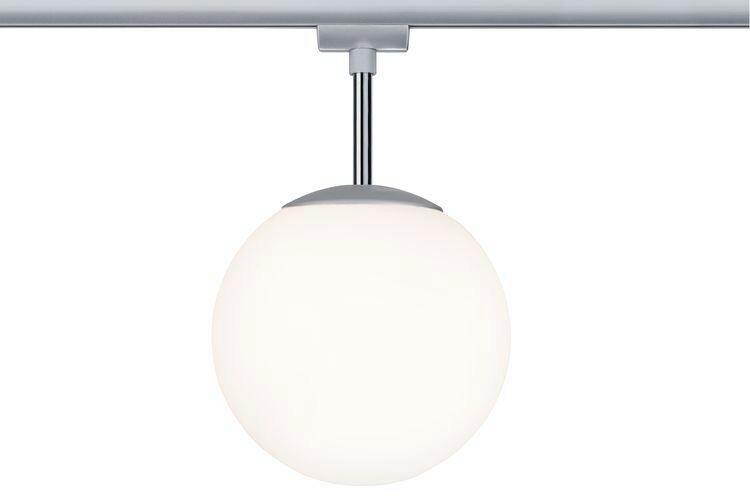 Schienensystem Urail Strahler 97602 Led-Glaskugel - Chromfarben/Opal, Design, Glas/Metall (20/32cm) - Paulmann