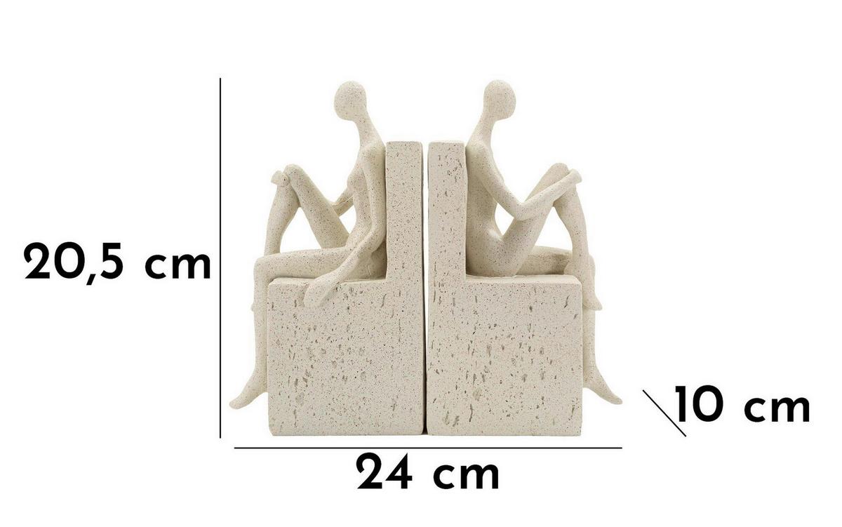 SKULPTUR Kunststoff, Cream - Basics, Kunststoff (24/20.5/10cm)