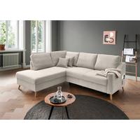 Ecksofa Valentina Beige S: 200x230 cm - Beige/Naturfarben, MODERN, Textil (200/230cm) - P & B