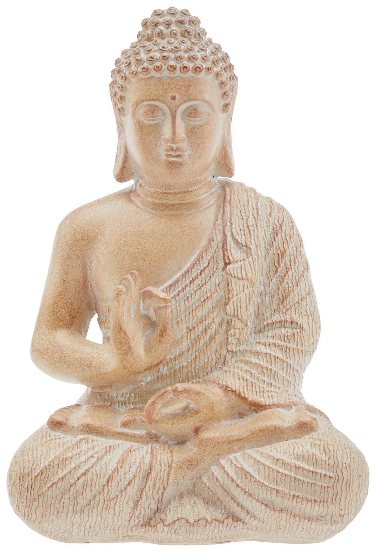 Buddha Kendrick - Braun, LIFESTYLE, Kunststoff (14,5/10,5/21cm) - Luca Bessoni