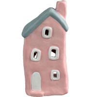 Dekohaus Andjela - Blau/Pink, KONVENTIONELL, Keramik (8/7.3/15.5cm) - Luca Bessoni