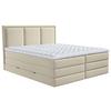 Boxspringbett Swing Beige H3xh4 200x200cm - Beige, Design, Holzwerkstoff/Textil (200/200cm) - MID.YOU