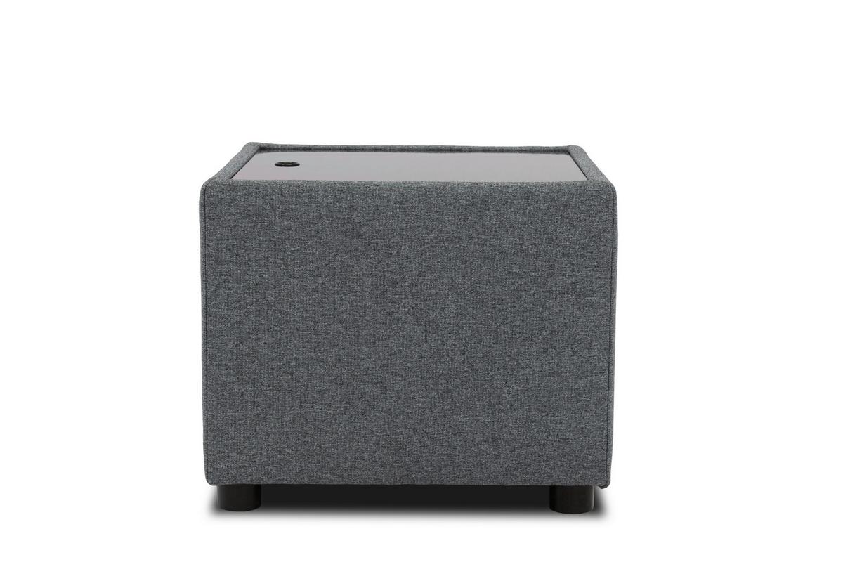 Sitzbox Looks Iii - Dunkelgrau/Schwarz, Design, Textil (45/47/45cm) - LOOKS by W.Joop