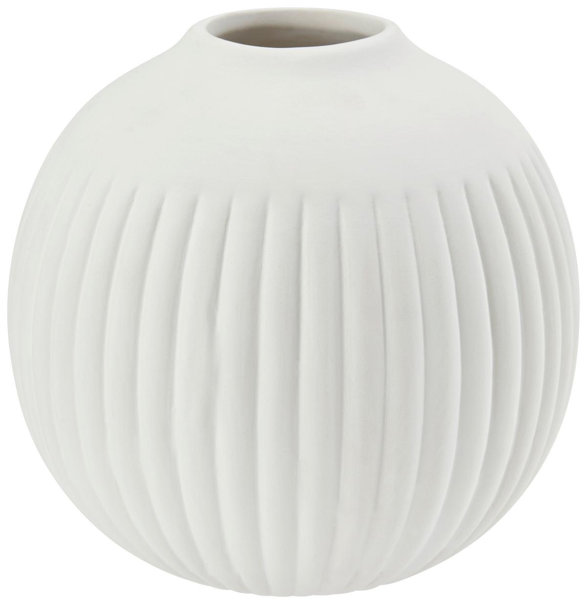 Váza Hergen - fehér, Modern, kerámia (12/11,5cm) - Luca Bessoni