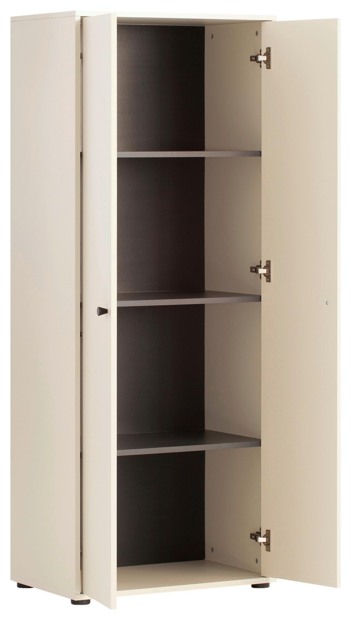 Hochschrank Lovund, Beige B: 65,1 Cm - Beige, Design, Holzwerkstoff (65,1/163,6/41cm) - MID.YOU