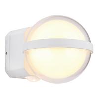 Außenwandleuchte 34157w - Klar/Opal, Basics, Kunststoff/Metall (10,5/13/11cm) - Globo