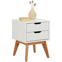 NOČNÝ STOLÍK DURHAM - biela/farba borovice, Natur, drevo (40/52/40cm) - Mömax