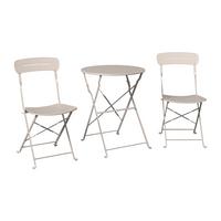 Balkonset Paris *ph* - Beige/Weiß, MODERN, Metall - Beldano