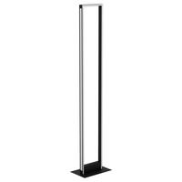 LED-Stehlampe Savilanas-Z Schwarz/Weiß mit Fußschalter - Schwarz/Weiß, Design, Kunststoff/Metall (20/35/130,50cm) - Eglo