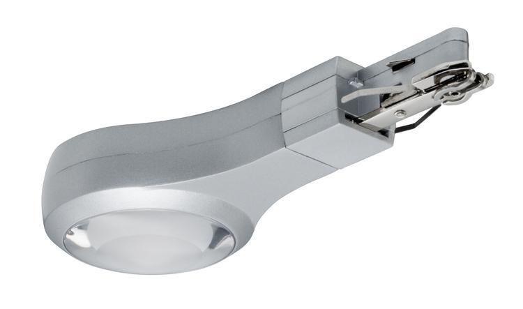 Schienensystem Urail Endkappe 95479 mit LED-Beleuchtung - Chromfarben, Design, Metall (14,1/2,7/5,7cm) - Paulmann