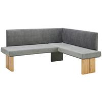 Eckbank Hellgrau/Eiche Dekor Emma 185x150 cm - Eichefarben/Anthrazit, KONVENTIONELL, Holzwerkstoff/Textil (185/150cm)