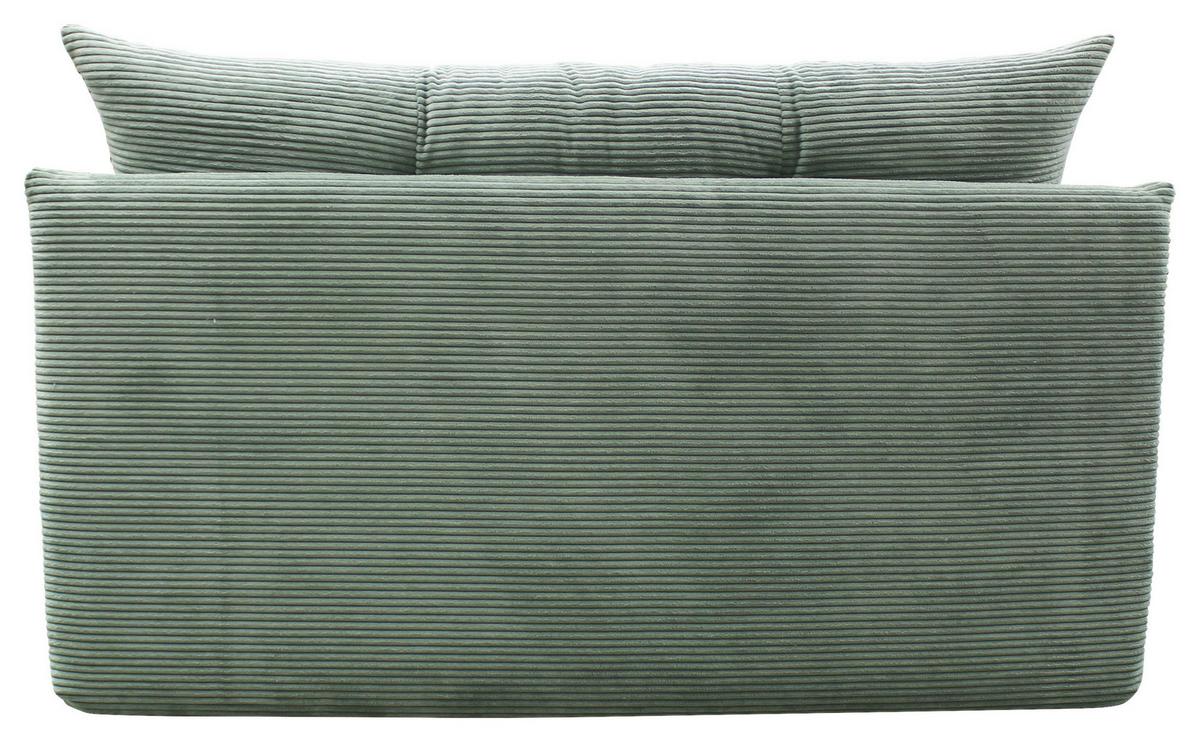 2-sitzer-sofa Yellow Mit Schlaffunktion Grün Cord - Schwarz/Grün, Design, Textil (154/93/85cm) - MID.YOU